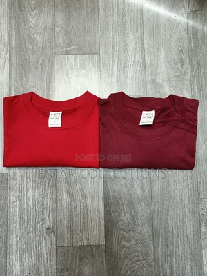 Red and Maroon Cotton T-Shirt