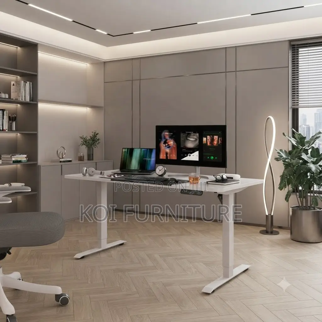 Office Desk; 1.2 Meter Adjustable Electric Bound Desk