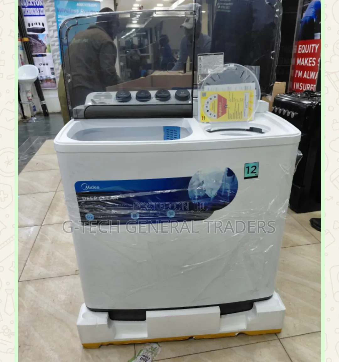 Midea 12kg Wash and Spin Top Loader Washing Machine