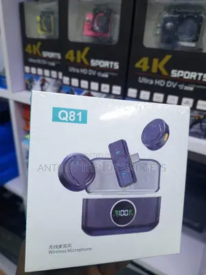 Q81 Wireless Lavalier Microphone With Charging Case