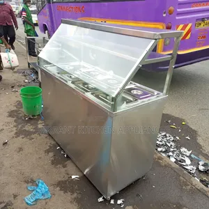 4-Partition Stainless Steel Electric Food Warmer With Canopy
