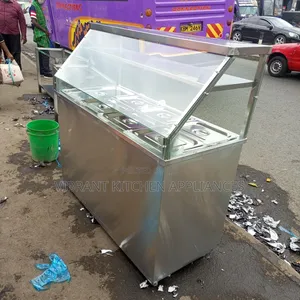 4-Partition Stainless Steel Electric Food Warmer With Canopy