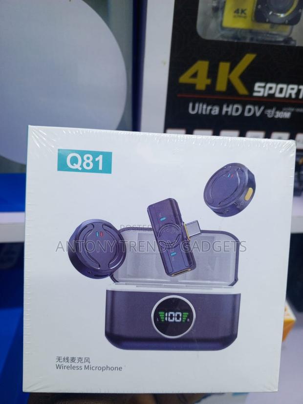 Q81 Plug Play Wireless Lavalier Mic for YouTube TikTok
