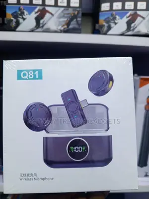 Q81 Dual Wireless Microphone With 100ft Transmission Range