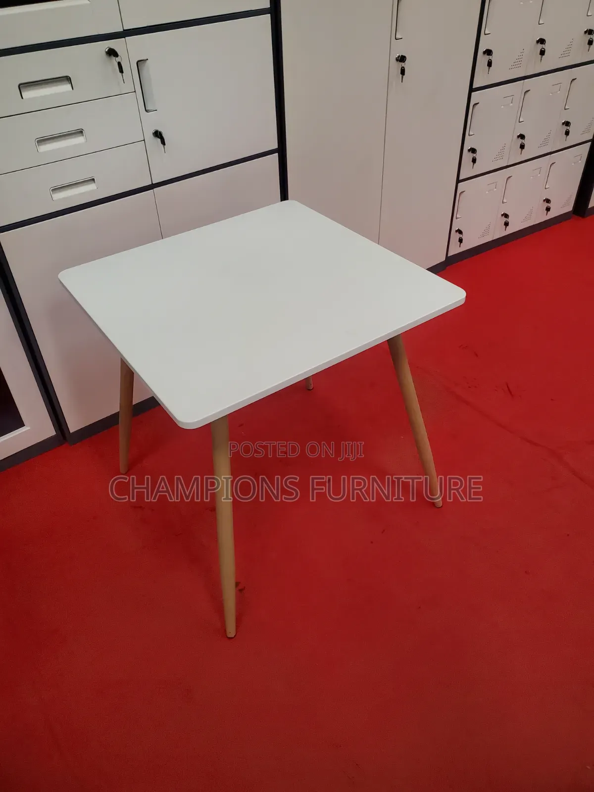 Minimalistic White Square Table
