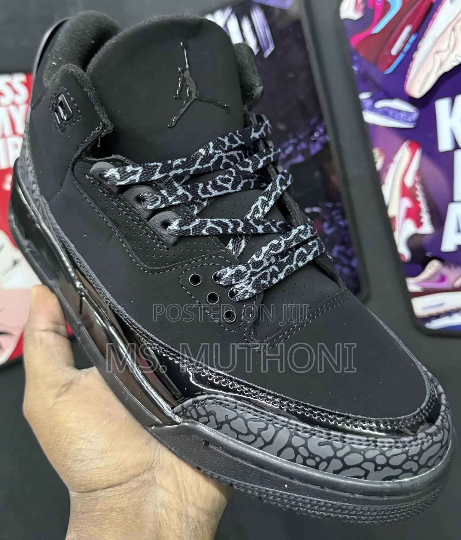 Jordan3 Triple Black 38/39/40/41/42/43/44/45