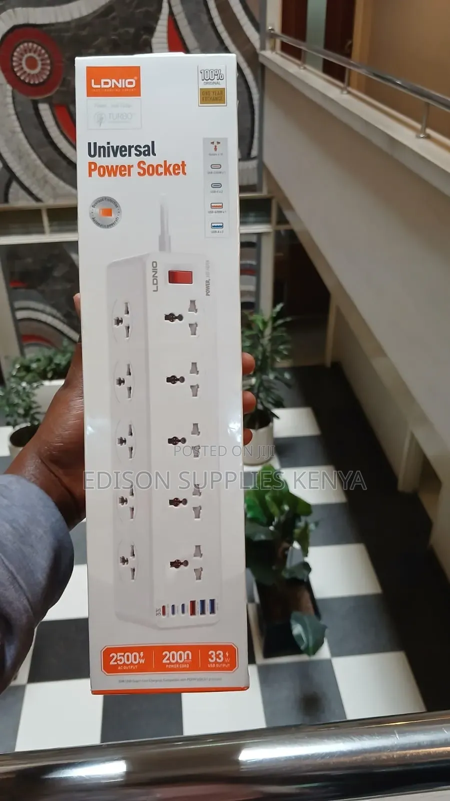 Extension Cable 10 Way 6 USB LDNio Multiplug Power Strip Socket