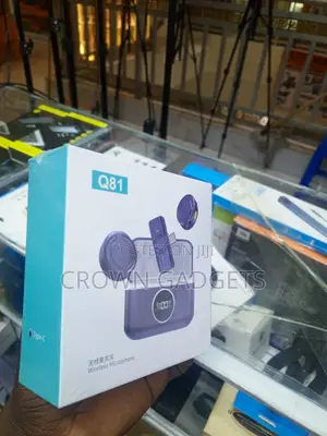 Q81 Portable Wireless Lavalier Mic With Digital Charging Case
