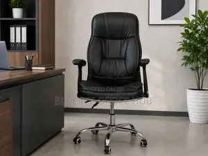 Office Chair; Ergonomic Leather Swivel Chair for Home Office