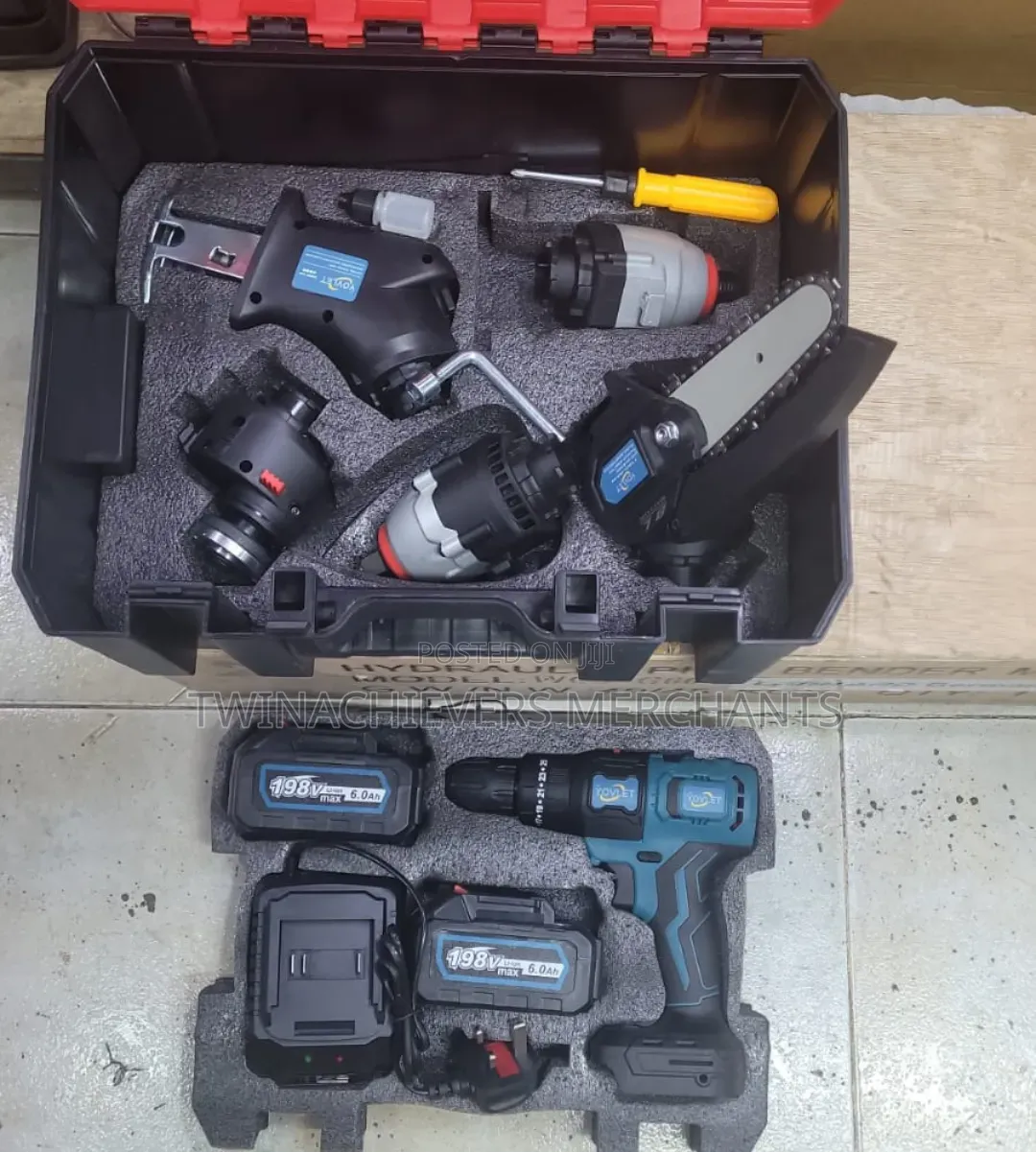 Multi-Functional Cordless Powertool Combo Kit