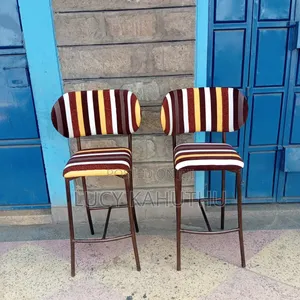 Copper Powder Coated High Stools Chairs Blended Colors