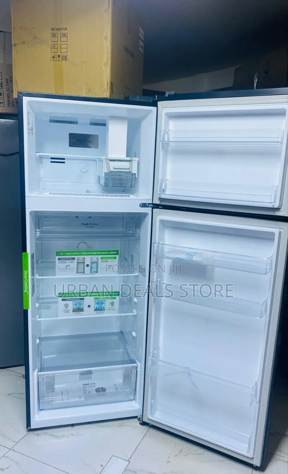 LG 461L No Frost Double Door Refrigerator – GL-B452PPFQ