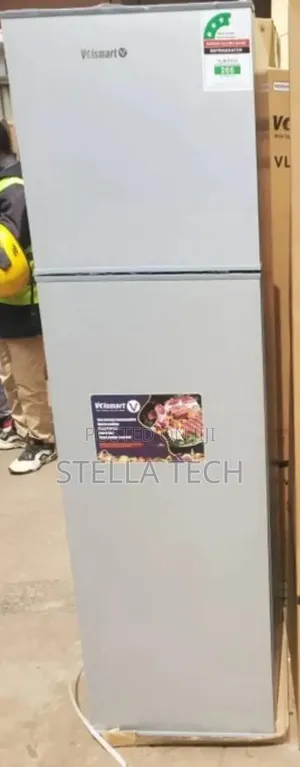 Silver Volsmart 210 Litres Double Door Refrigerator