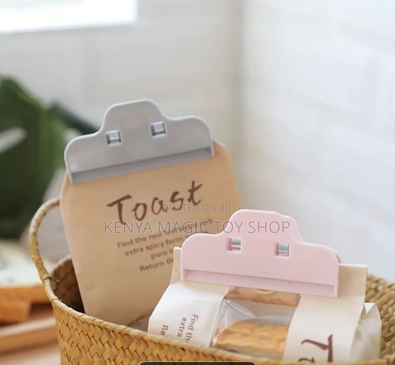 4pcs Plastic Zipper Bag Clip