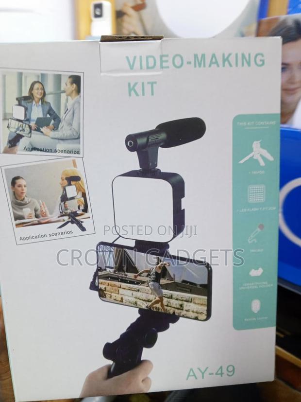 AY-49 Content Creator Kit With LED Light Phone Holder - thumbnail 3