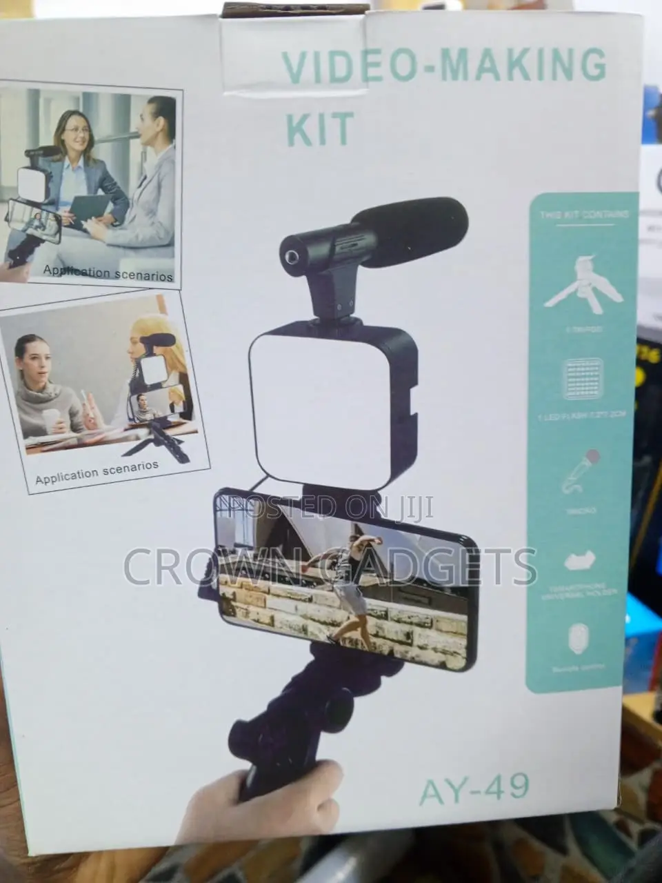 AY-49 Professional Video Recording Kit for Mobile Phones
