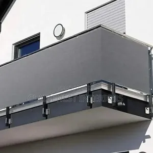 Relax in Complete Privacy With Light Grey Balcony Shield