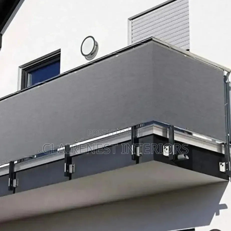 Relax in Complete Privacy With Light Grey Balcony Shield