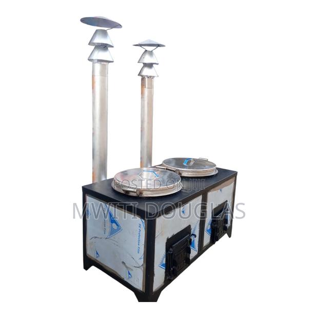 Double-Burner Commercial Energy-Saving Jiko