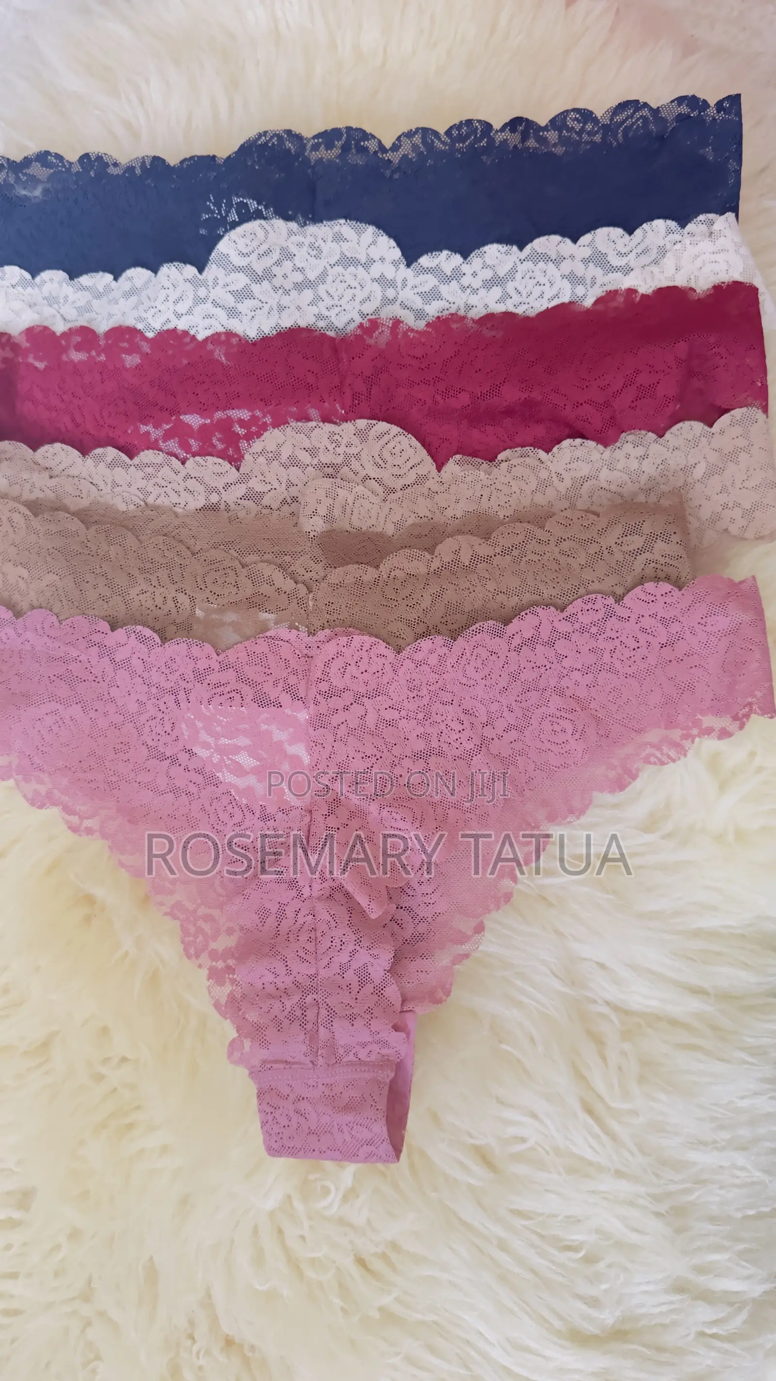 Title Women's Floral Lace Thong Panties | Soft, Stretchy Comfortable