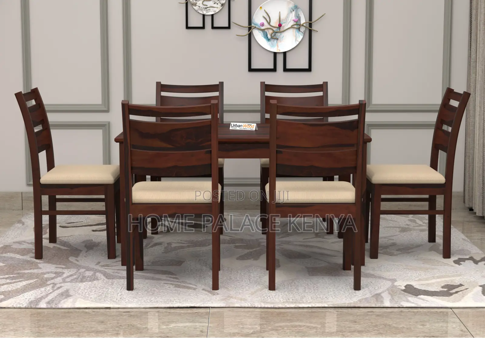 Dining Set; Family Dining Table Set With Padded Chairs