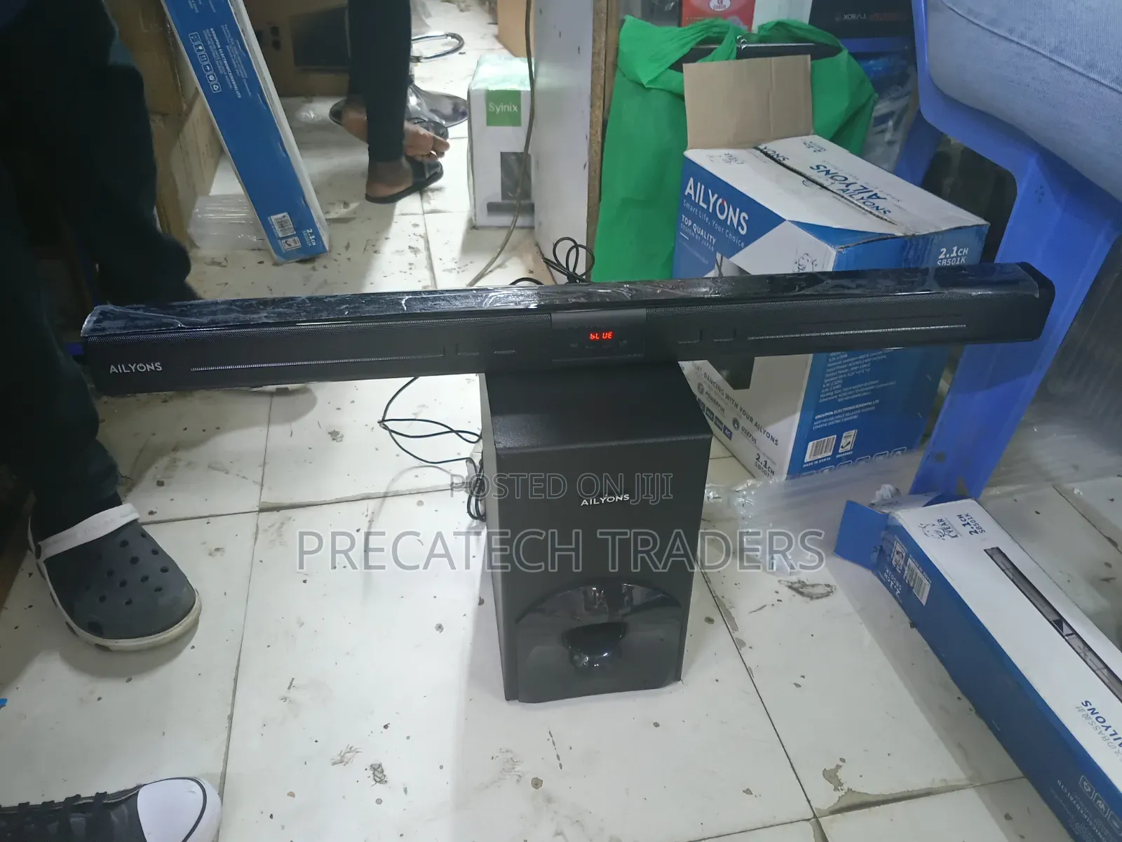 Ailyons Bluetooth Soundbar With Wireless Subwoofer