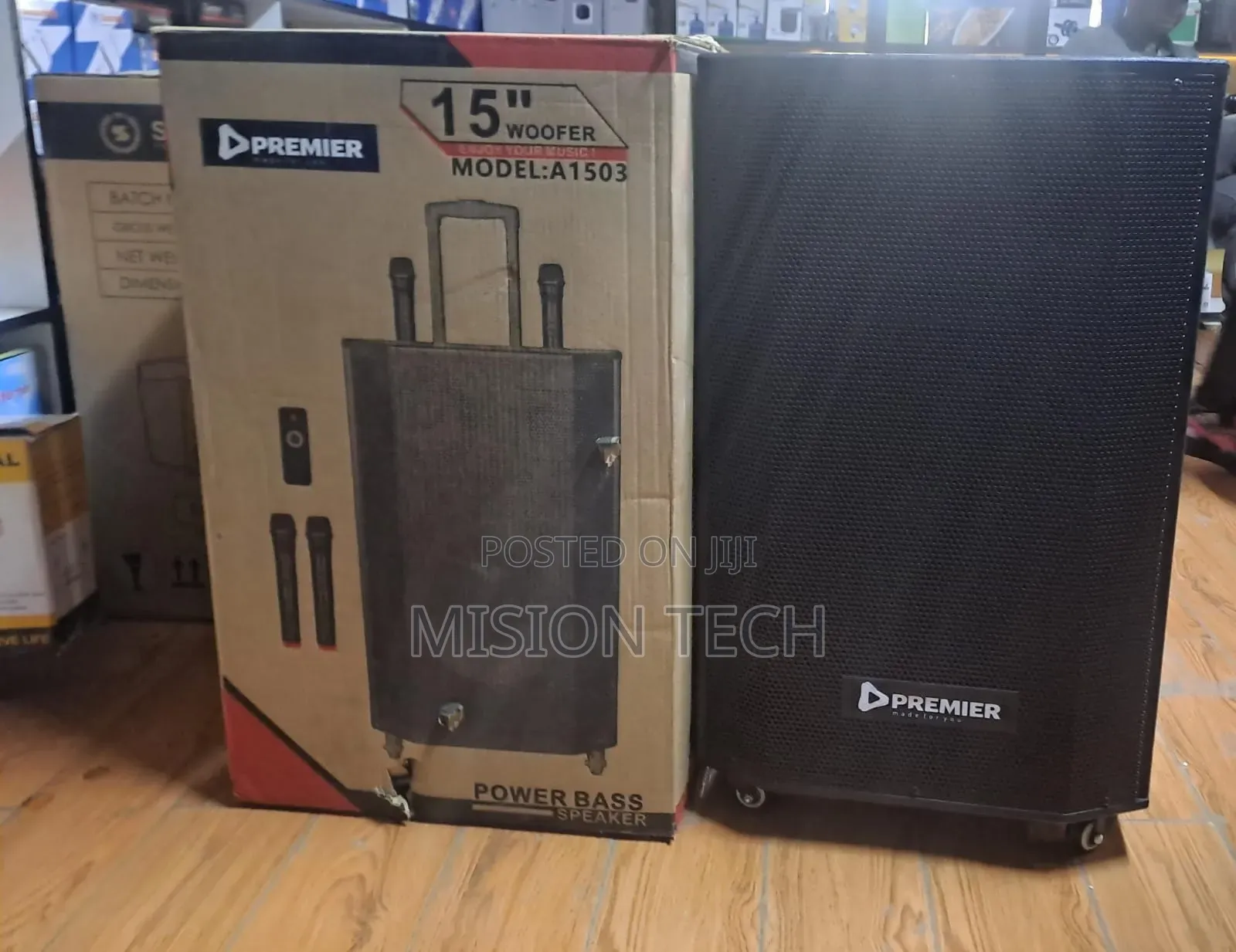 Premier 15" Portable Trolley Speaker 