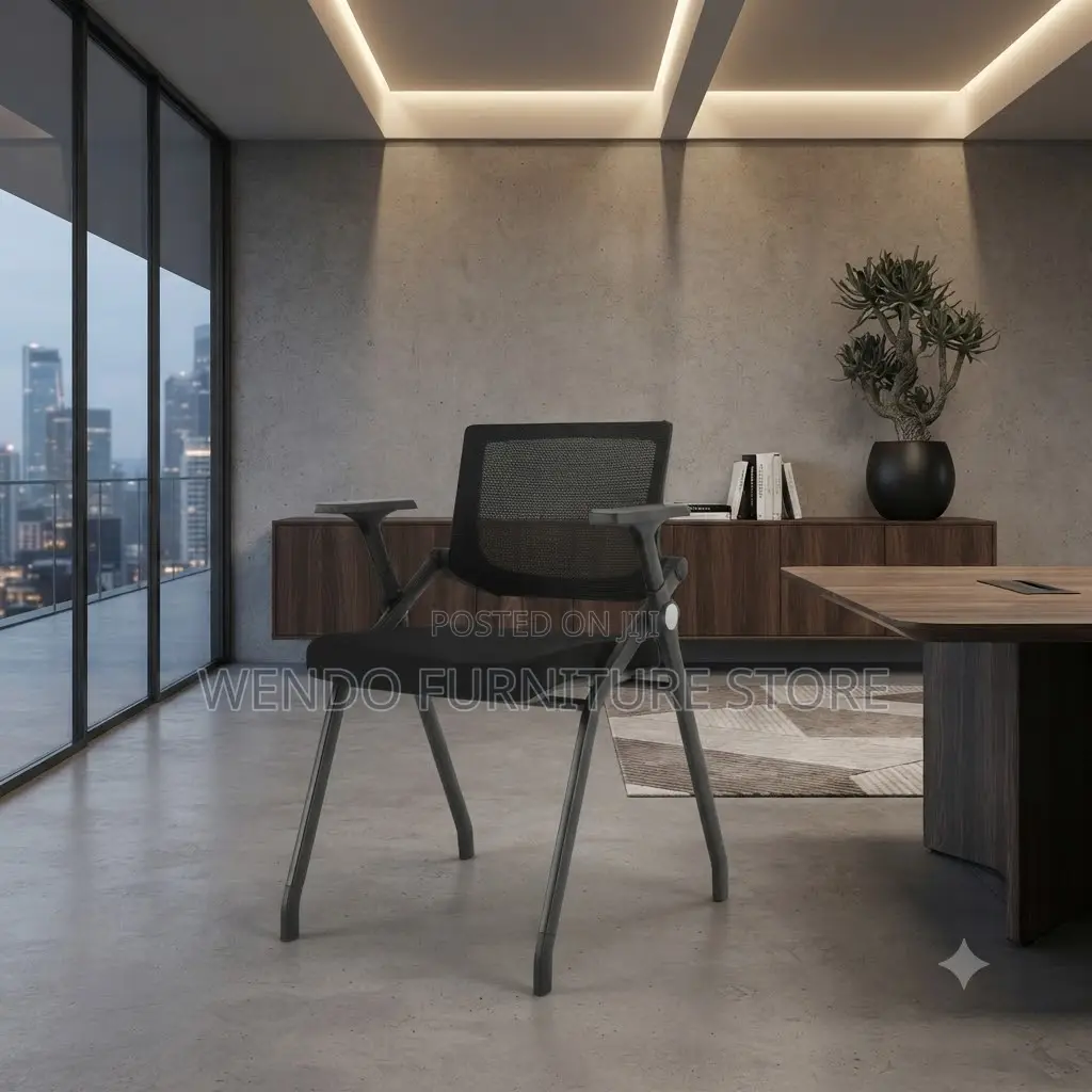 Office Chairs; Plastic Foldable Office Meeting Seats With Pad