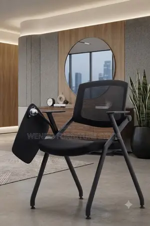 Office Chairs; Plastic Foldable Office Meeting Seats With Pad