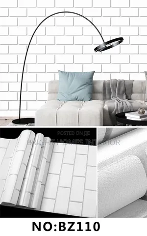 White Bricks Wallpaper White Wallpaper