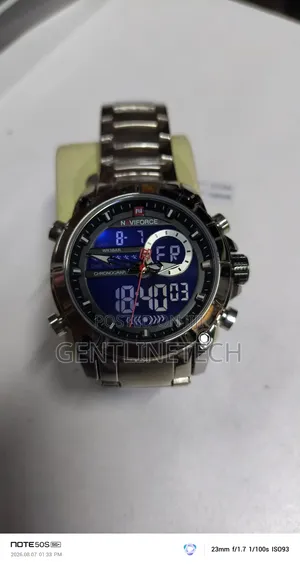 Original Naviforce 9163 Silver Quartz Watch