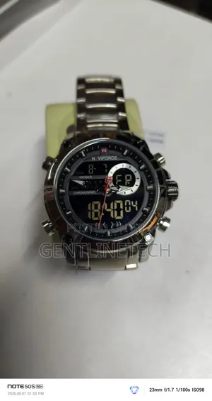 Original Naviforce 9163 Silver Quartz Watch