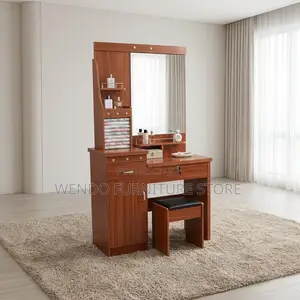Dressers; Dressing Table Set Brown in Color