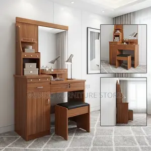 Dressers; Dressing Table Set Brown in Color