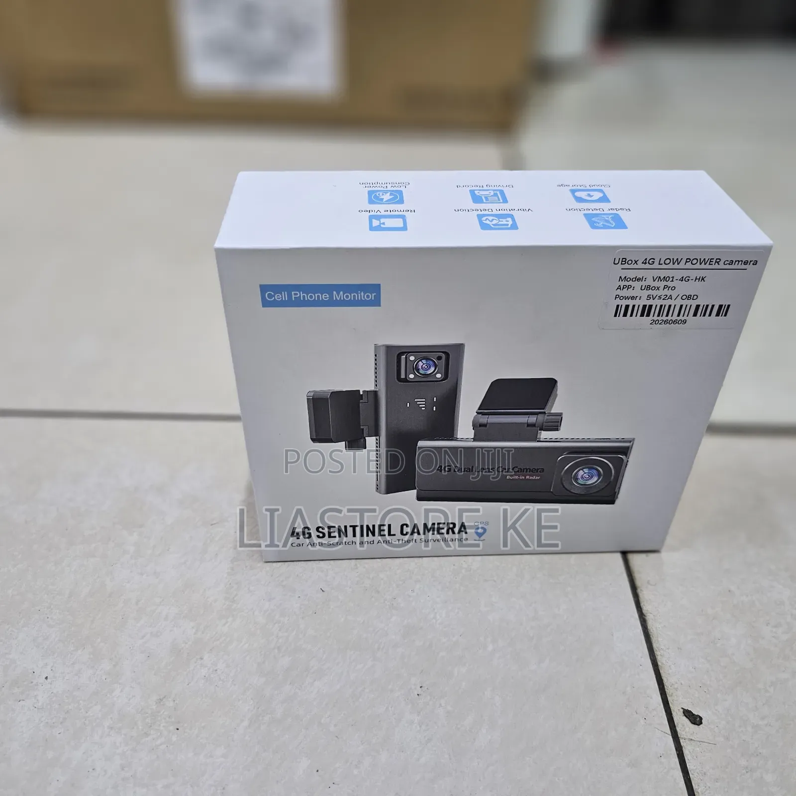 Vehicle 4G Security Camera With GPS Tracking Mobile App Access