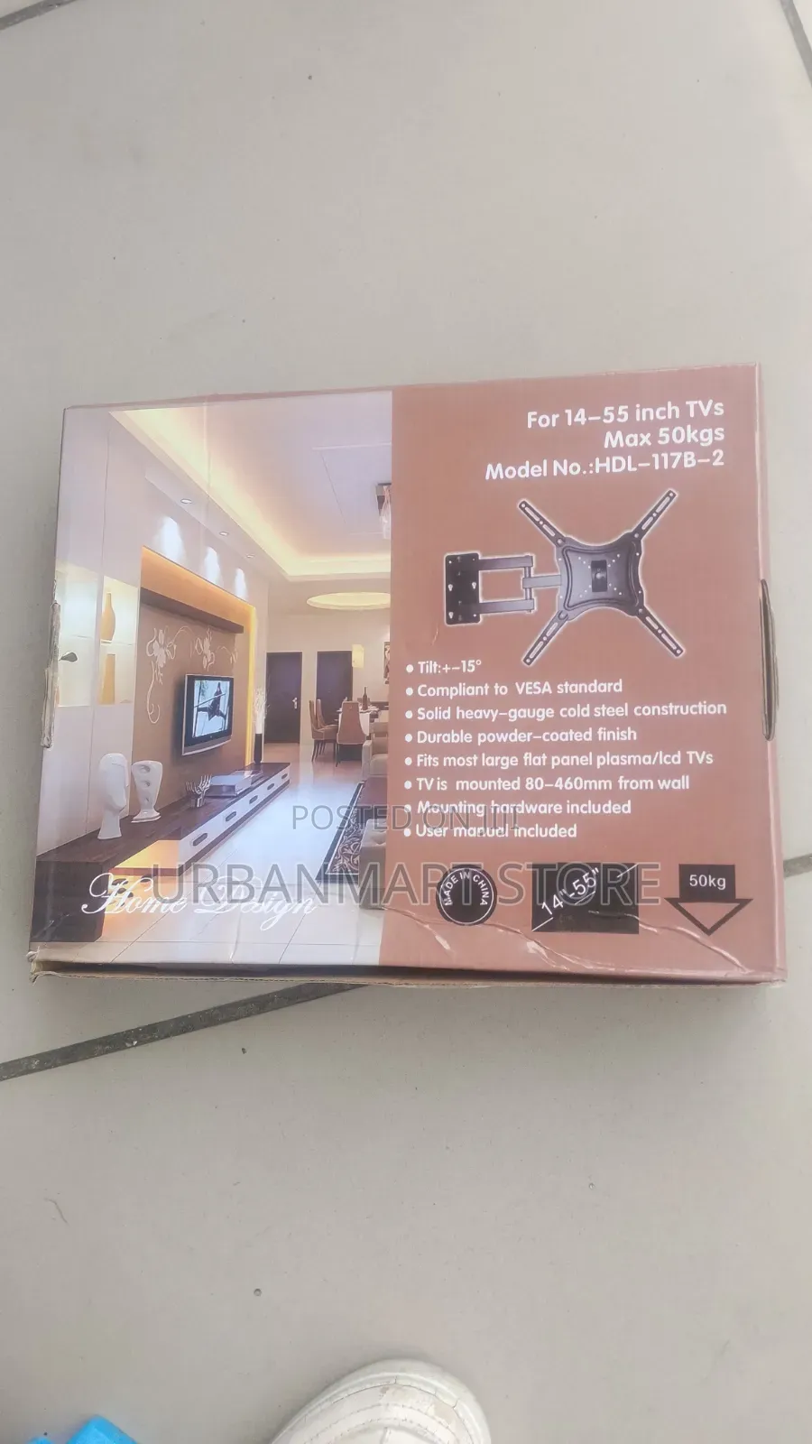 Heavy Duty HDL-117B-2 Tilting TV Wall Mount Bracket