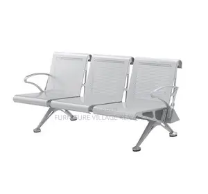 Bench; Heavy Duty Non Padded Waiting Bench for Three