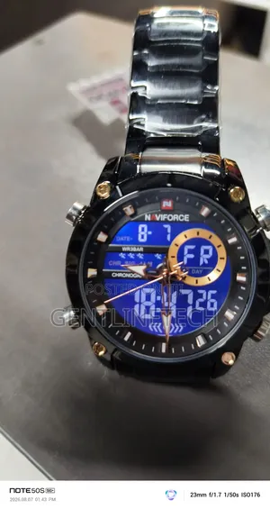 Original Naviforce 9163 Black Quartz Watch