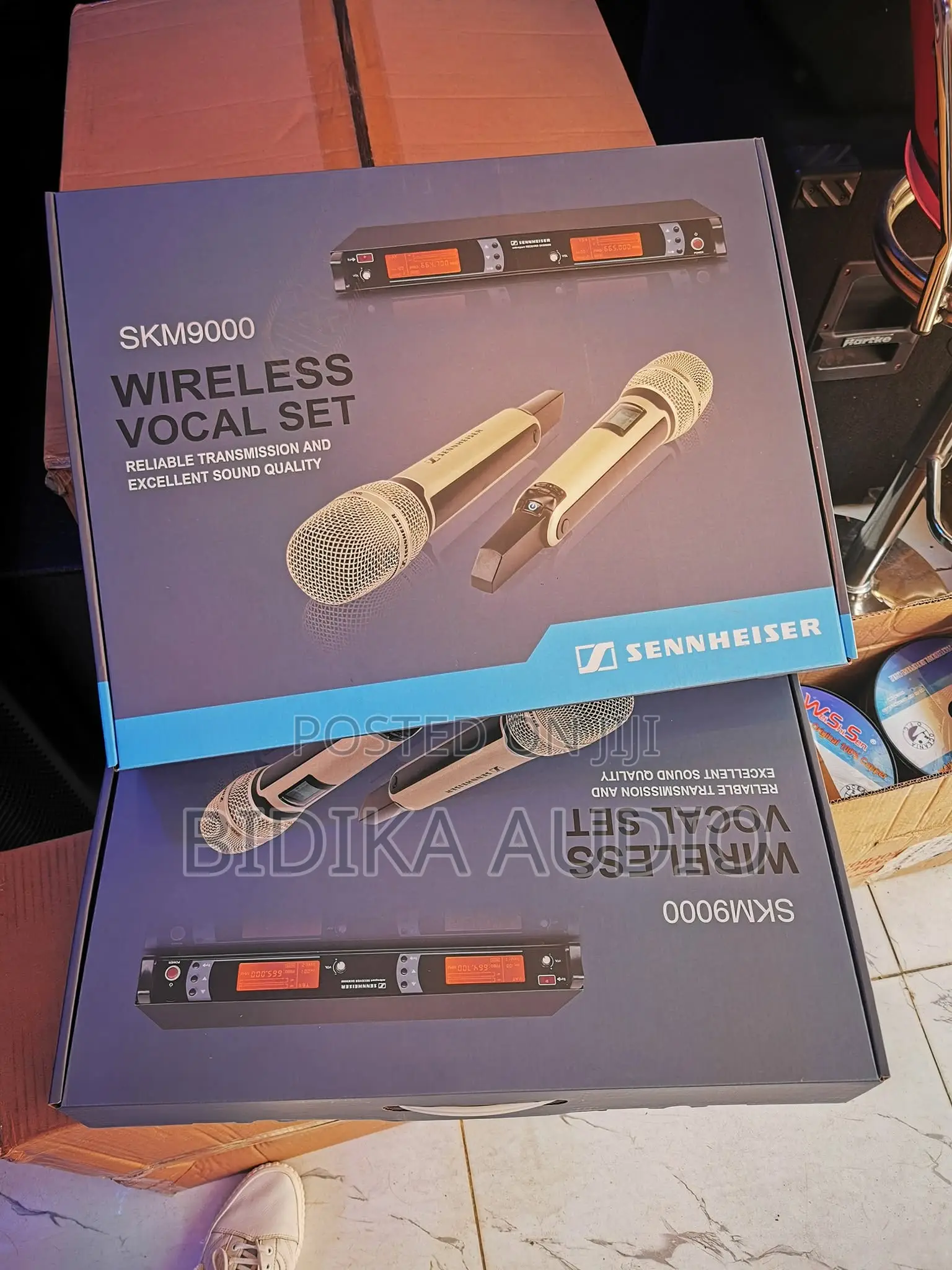 Sennheiser SKM9000 Dual Wireless Vocal Microphone System Set