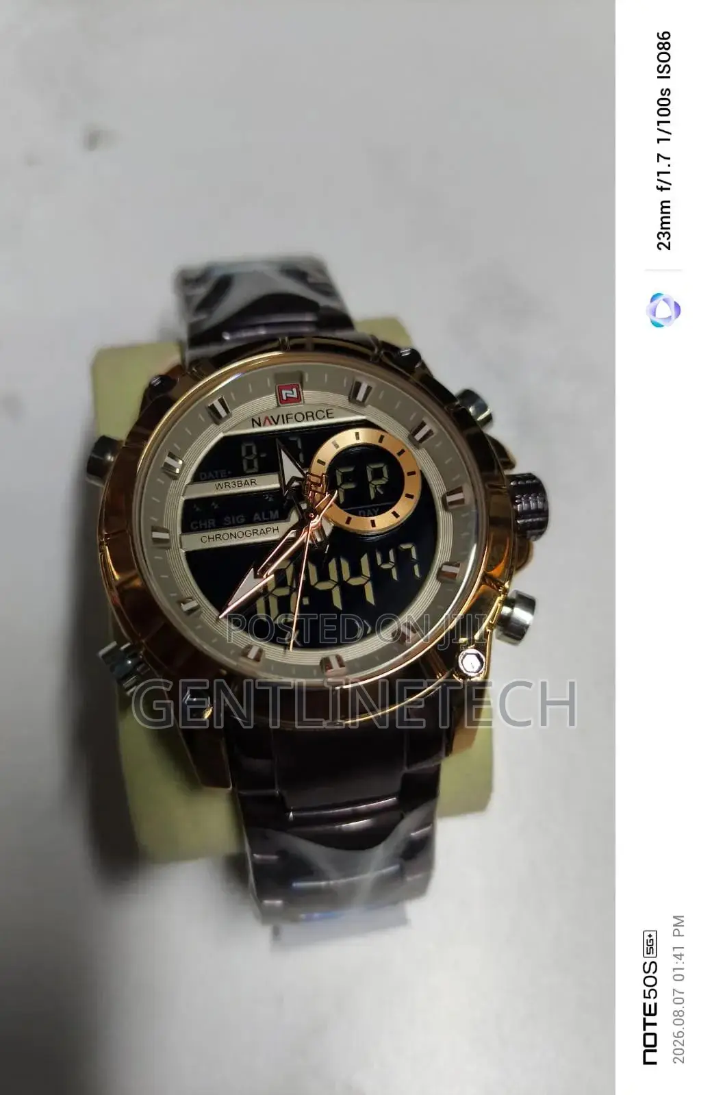 Naviforce 9163 Brown Gold Business Watch