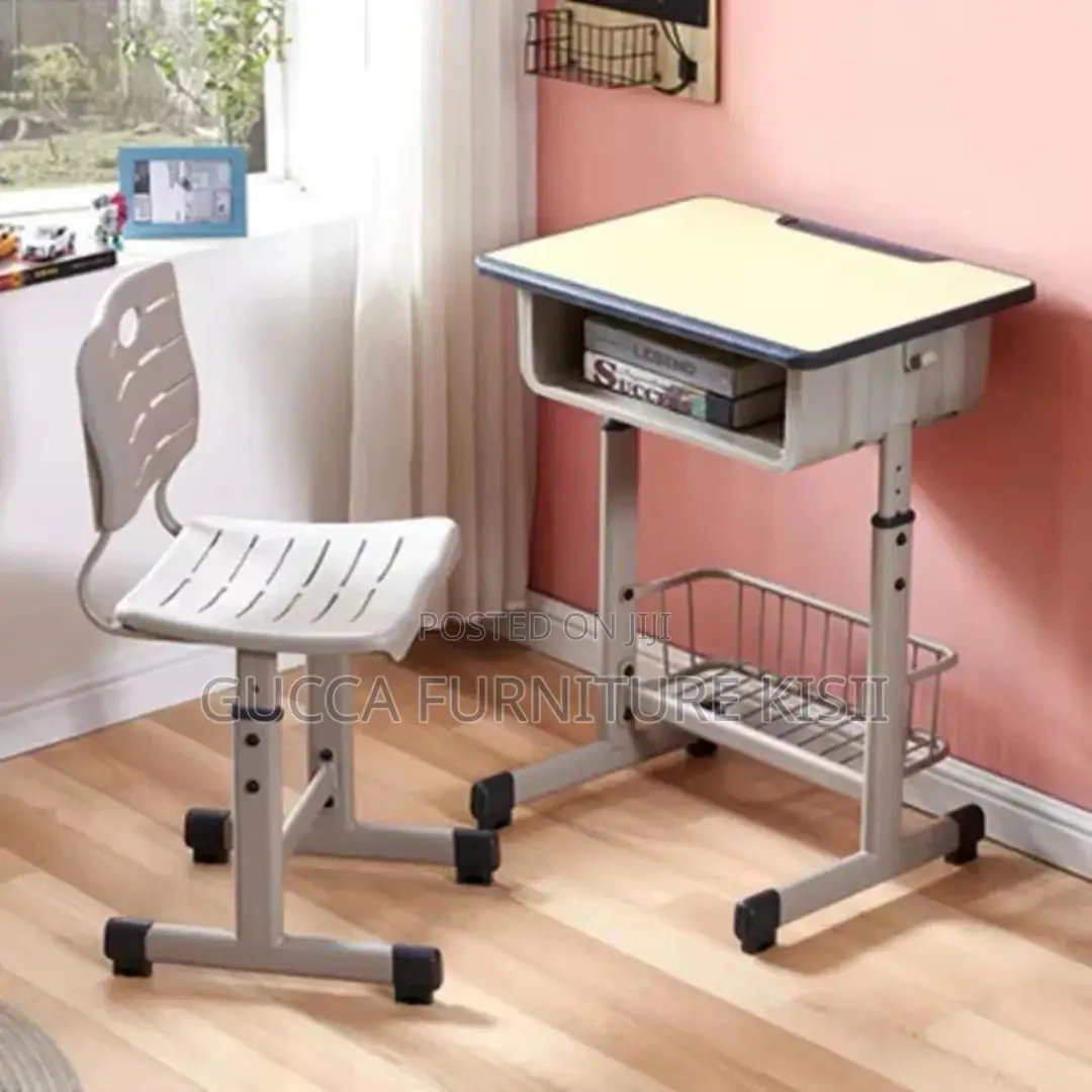 Kids Furniture; Adjustable Kids Desk and Chair