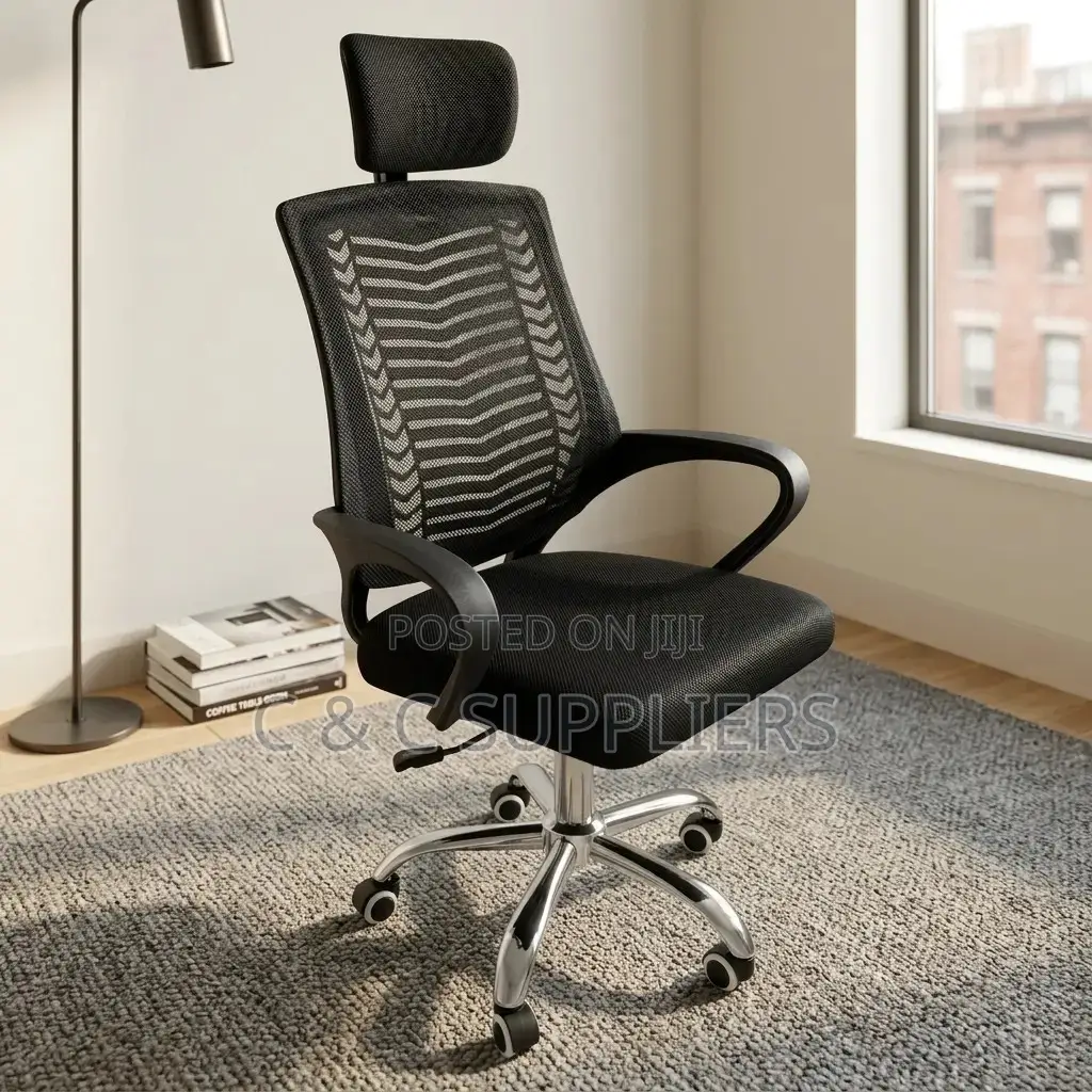 Home Study Mesh Chair With Headrest