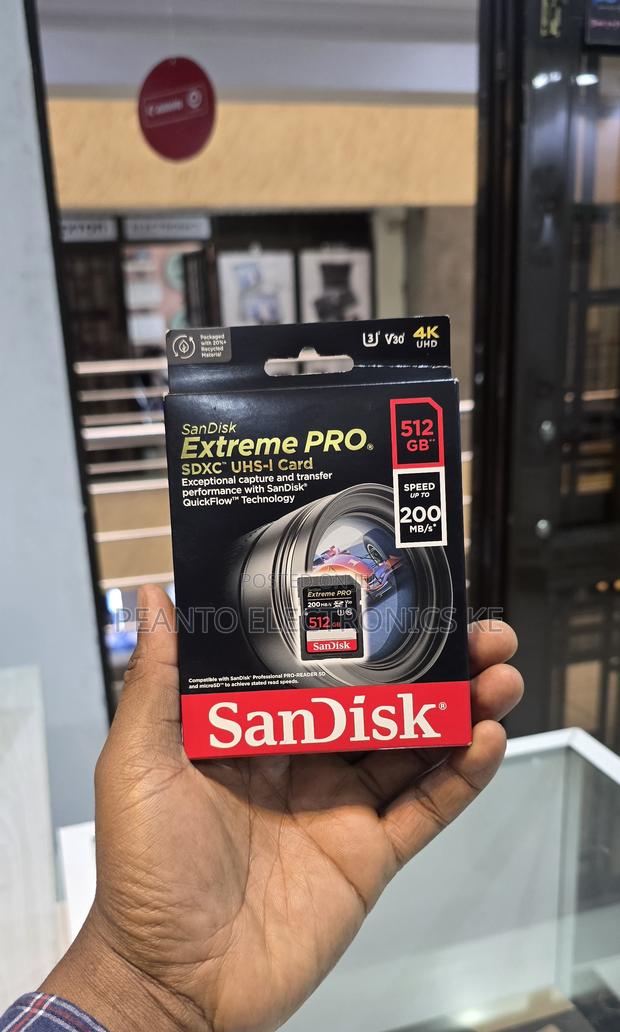 Sandisk 512gb Extreme Pro Uhs-I SDXC - main view