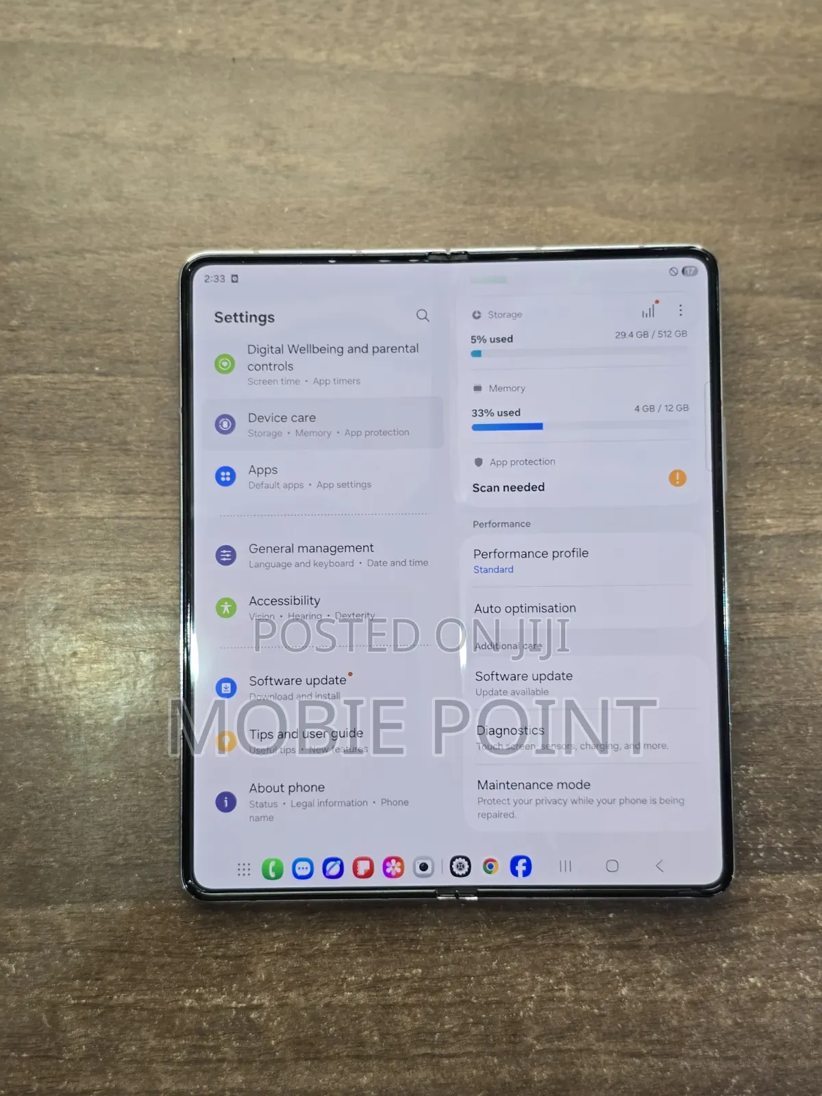 Samsung Galaxy Z Fold 5 512 GB Blue