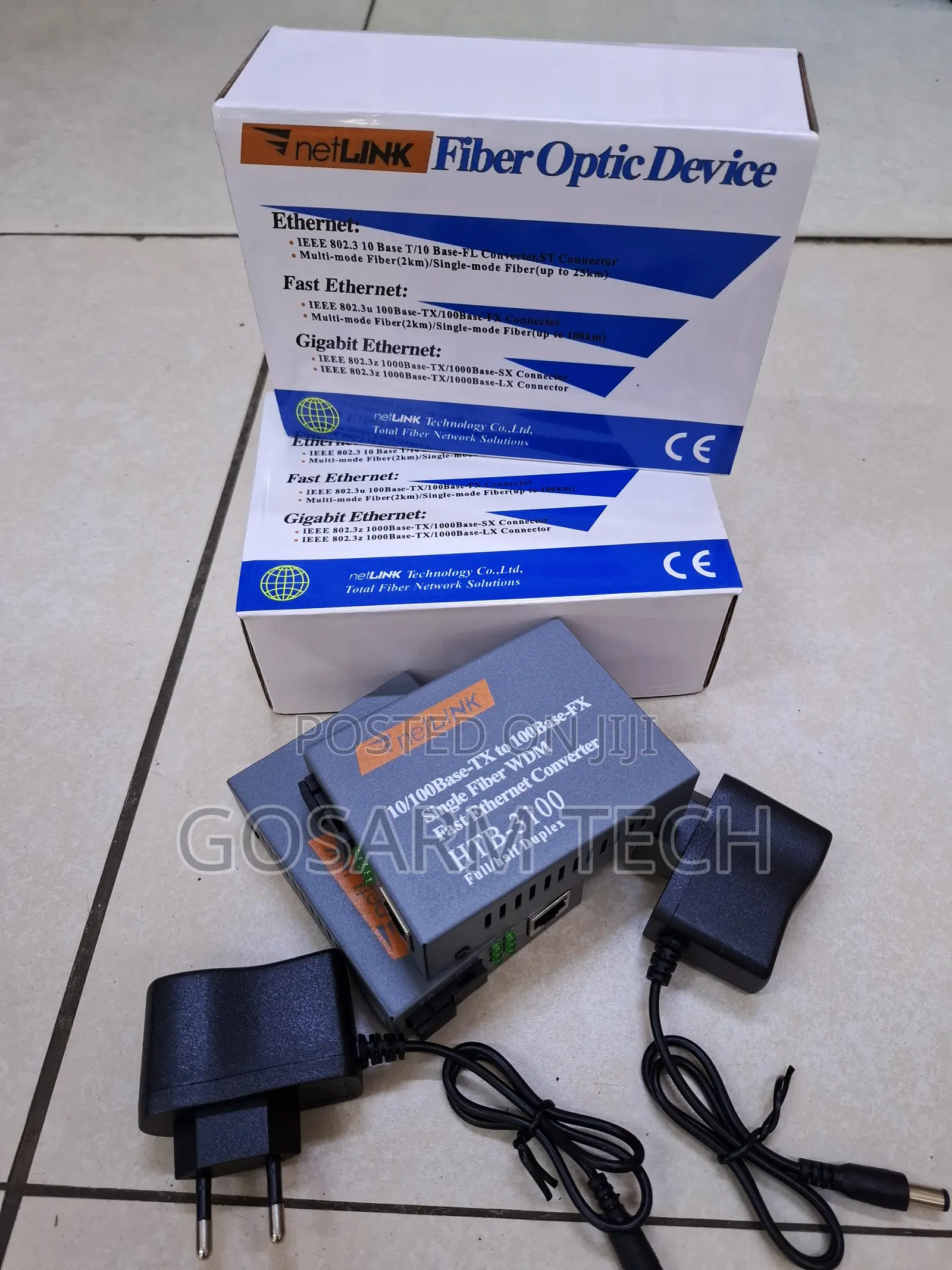 Netlink 100BASE Fiber Optic Media Converter 10/100Mbps