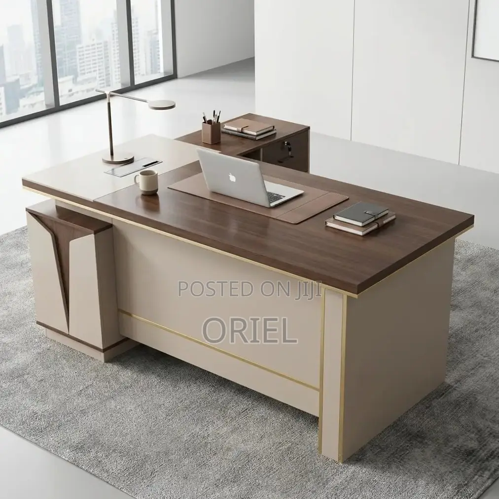 Office Desk : 1.8M Executive Office Table L-Shaped
