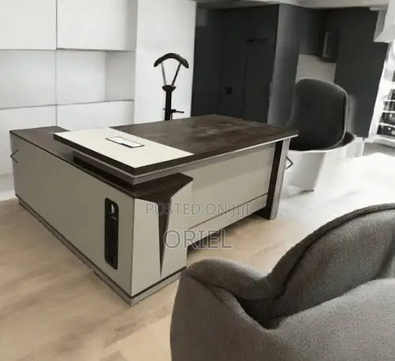 Office Desk : 1.8M Executive Office Table L-Shaped