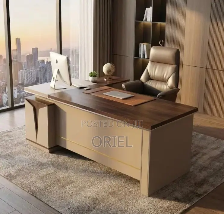 Office Desk : 1.8M Executive Office Table L-Shaped