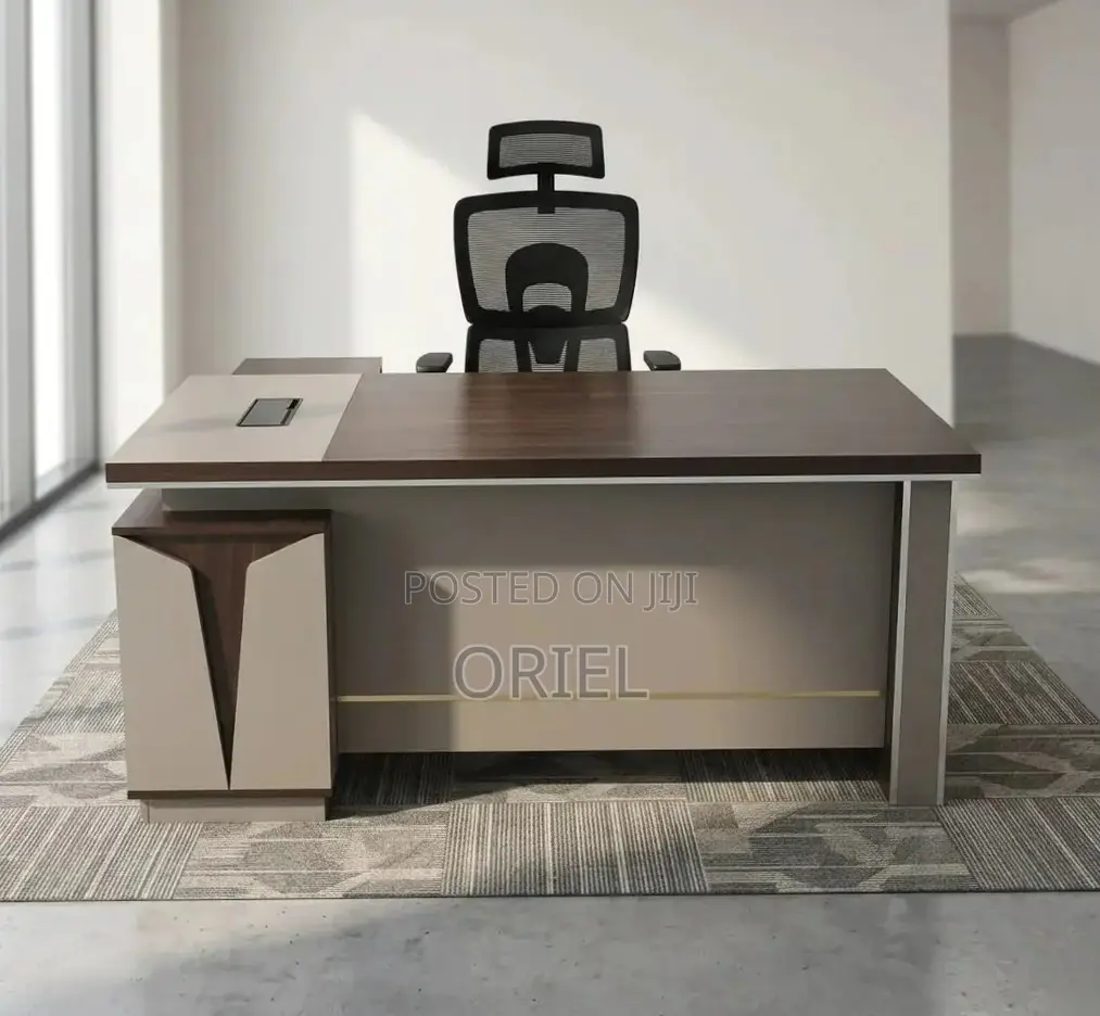 Office Desk : 1.8M Executive Office Table L-Shaped