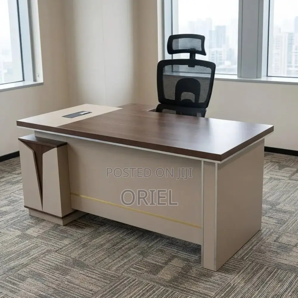Office Desk : 1.8M Executive Office Table L-Shaped